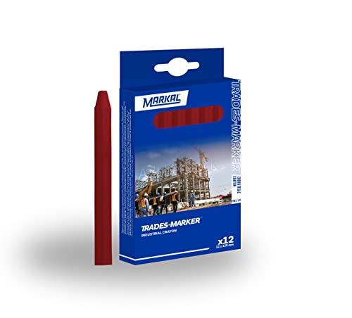 Markal 44010300 FM.120 Red Chalk (Pack of 12)