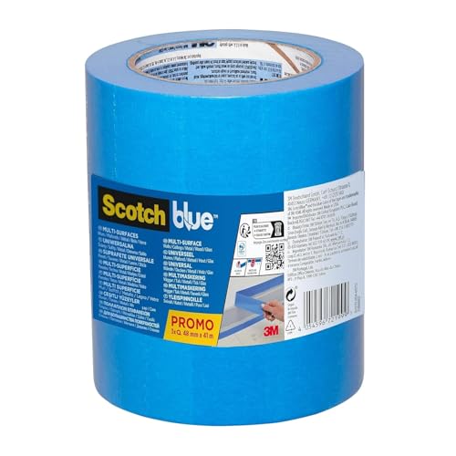 ScotchBlue Premium Tape për Pikturë, 48 mm x 41 m, 3 Pako