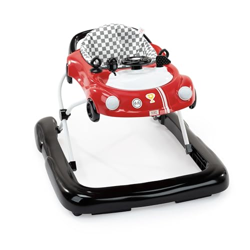 Bright Starts Little Speedster 3-in-1 Walker, Red Race Car, 6 Months+