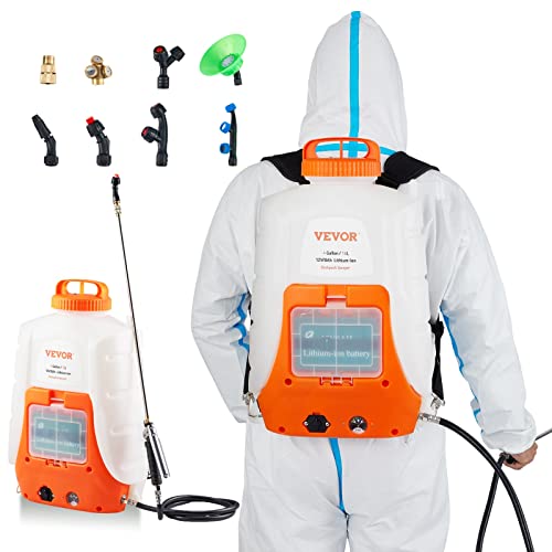 VEVOR 16L Battery Backpack Sprayer with 8Ah Lithium-Ion Battery