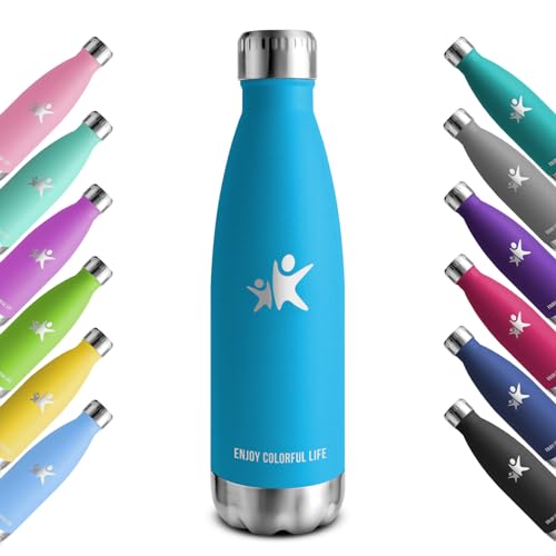 KollyKolla Thermos Bottle 500ml/750ml/1L, Stainless Steel, BPA-Free, Leak-Proof