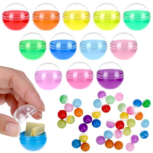 QWORK® 100 Pack Small Plastic Balls (28 mm) for Vending Machines and Crafts