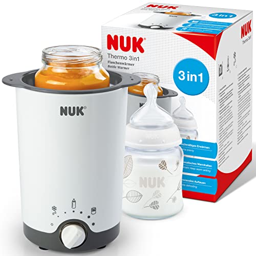 NUK Thermo 3in1 Baby Bottle Warmer | Defrost, Heat, and Keep Warm