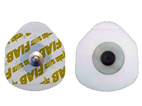 FIAB F9089/100 – Elektroda ECG të njëpërdorimshme me hidrogel, oval 36 × 40 mm, 100 copë