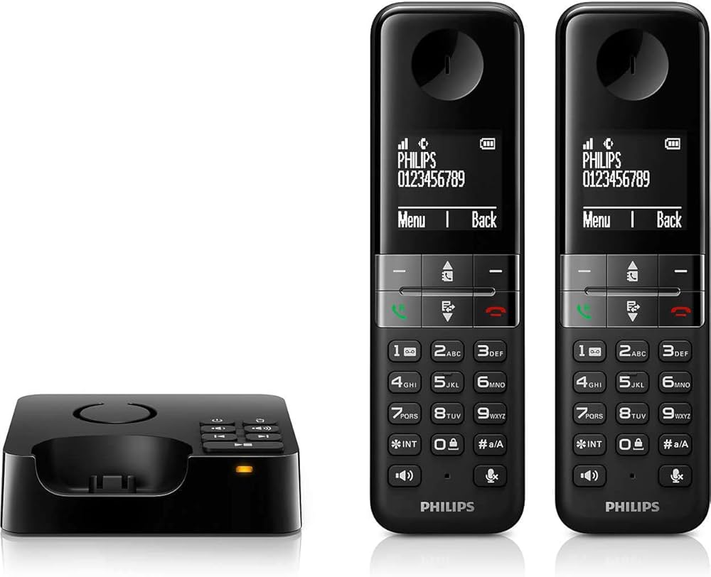 Telefon Pa Tela DECT me Caller ID dhe Dy Aparat – Philips