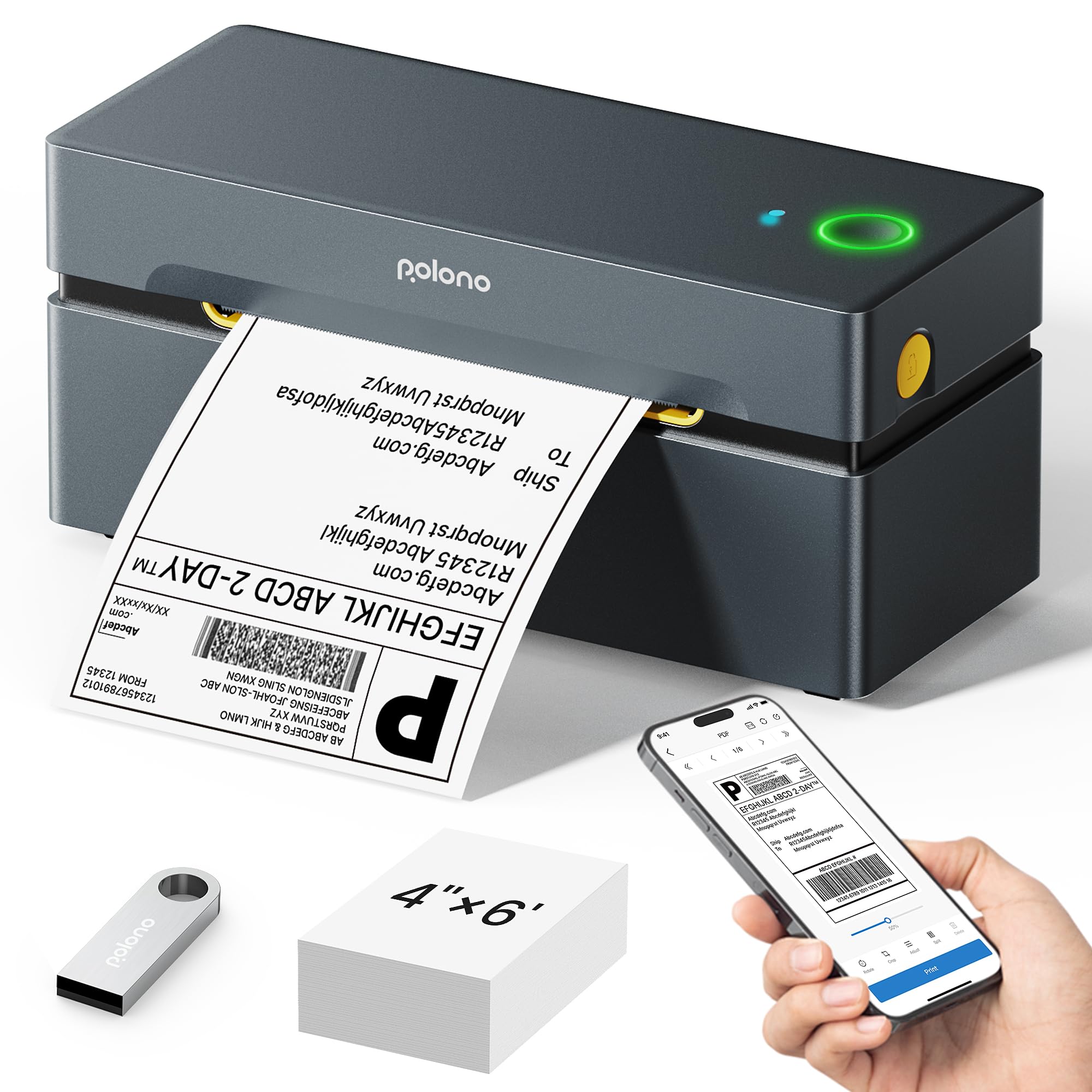 POLONO PL80E – Printer Termik për Etiketa Transporti