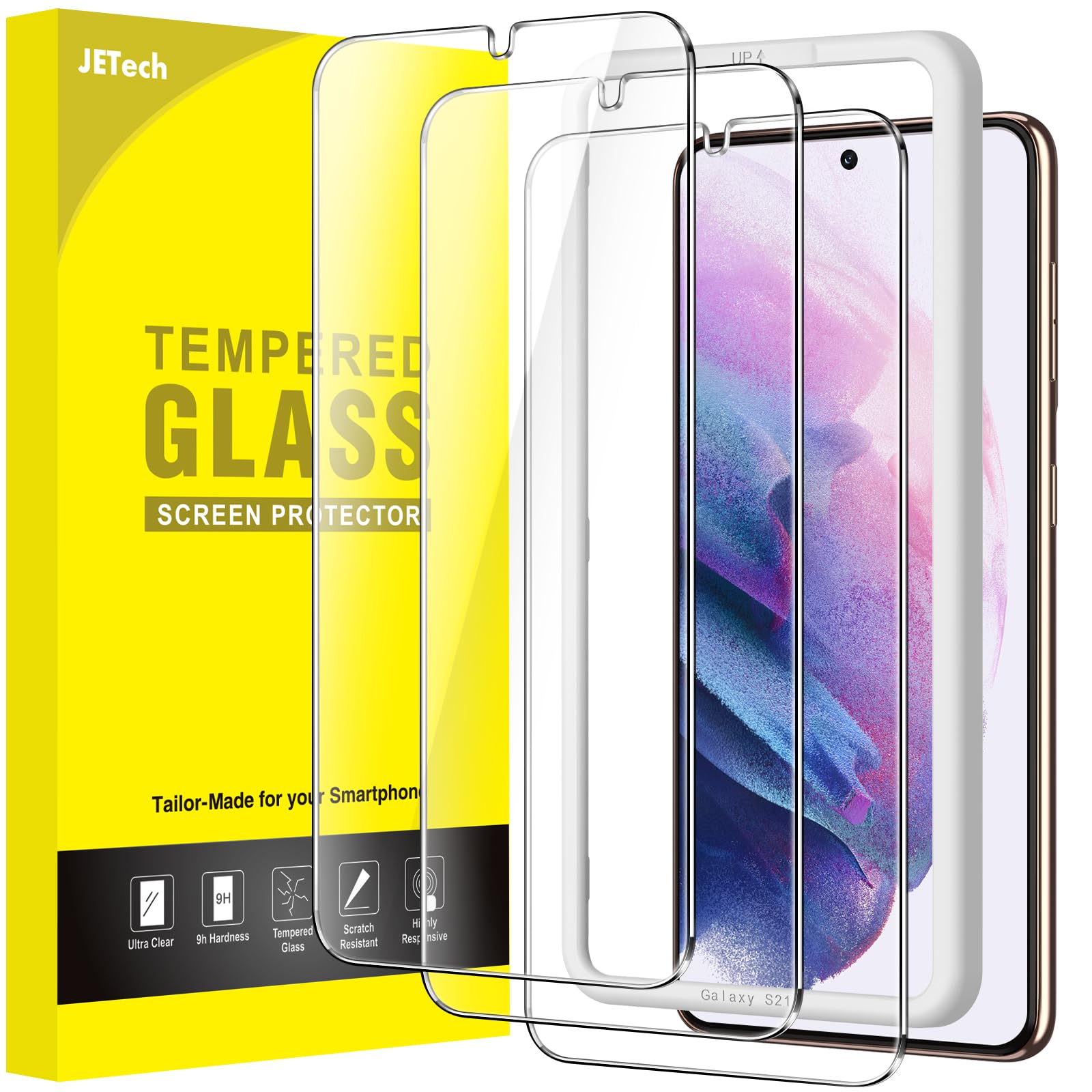 JETech – Xham Mbrojtës për Samsung Galaxy S24, 1 Copë