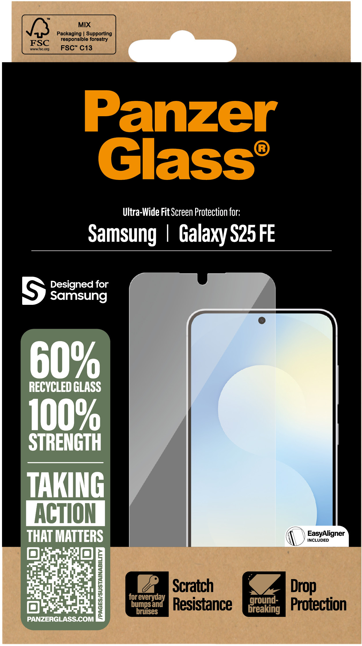PanzerGlass Mbrojtëse Ekrani për Samsung Galaxy S25 FE