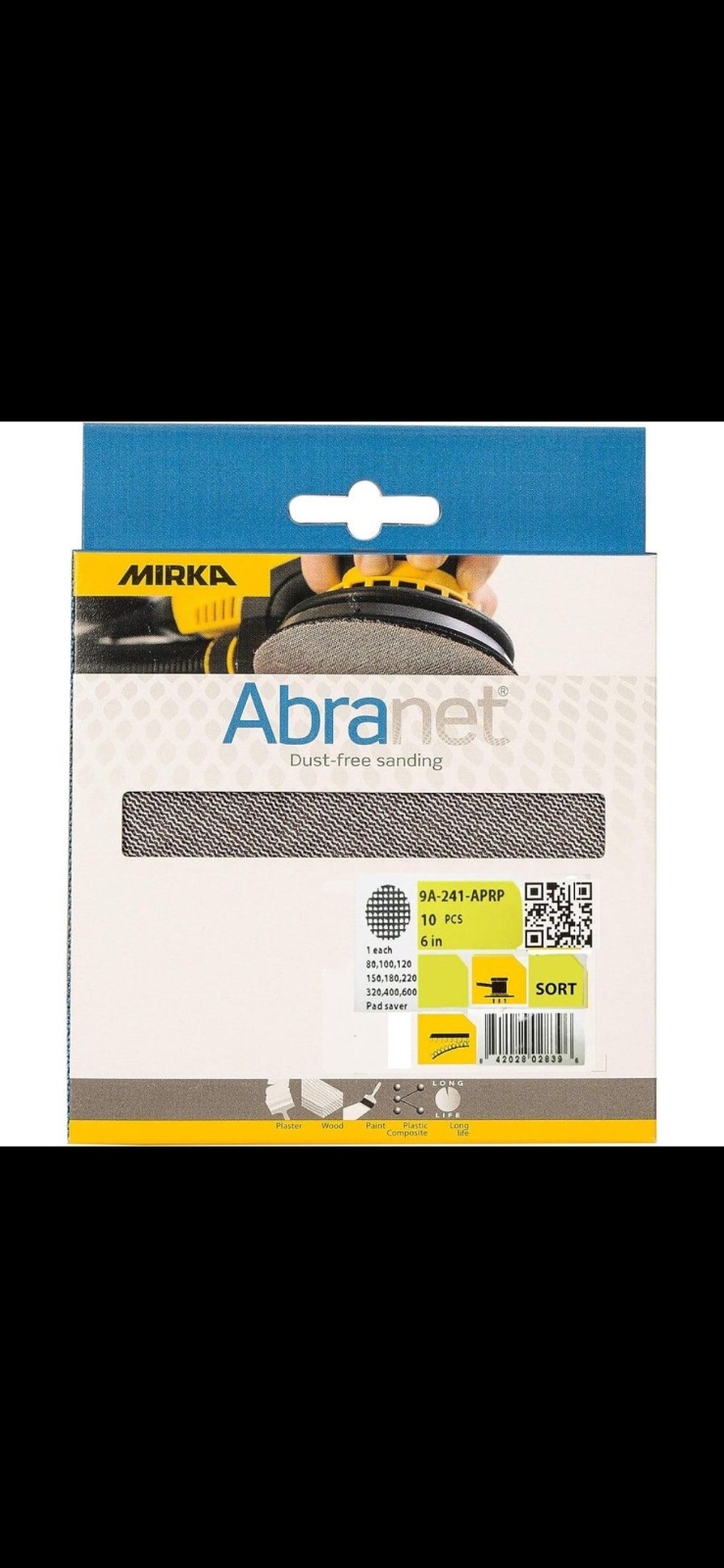 Mirka Abranet Disqe për Lëmim Ø125 mm – 10 Copë, Grit të Ndryshëm