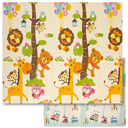 Sweety Fox Matë Lojë për Foshnja - E Rrotullueshme, E Palosshme, Rezistente ndaj Ujit 150x180x1cm