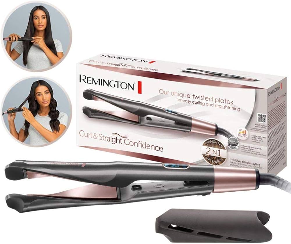 Drejtues & Kaçurrelues Flokësh Remington Curl & Straight Confidence 2-në-1 (150–230°C)