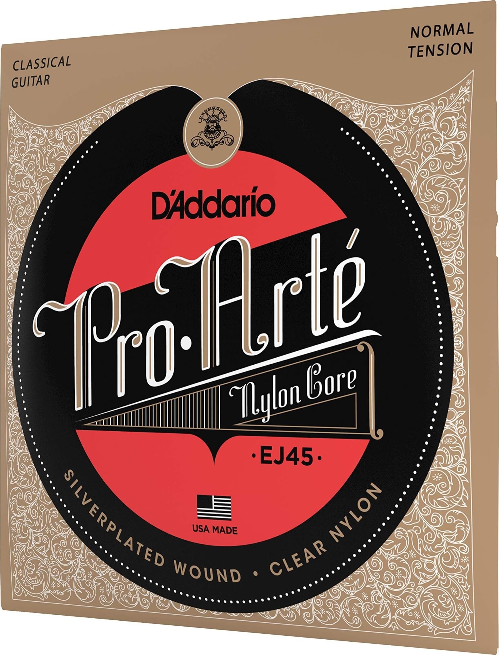 D’Addario Pro-Arté EJ45 – Set Telash Najloni për Kitarë Klasike, Normal Tension