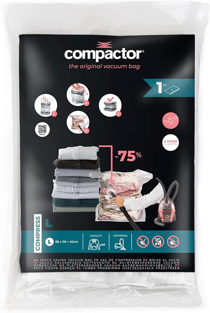 Compactor – Qese Vakumi për Ruajtje 55 × 90 cm - 5 Copë