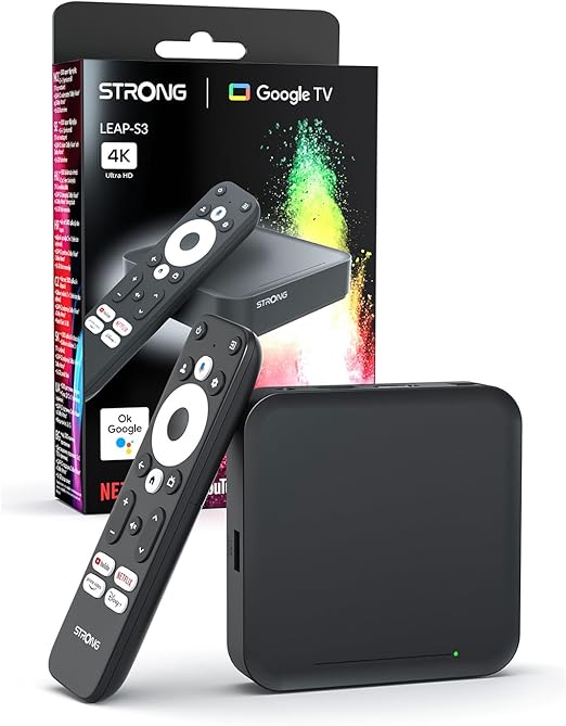 STRONG Leap-S3 TV Box 4K – Android Box për Televizor (2GB RAM, 16GB)