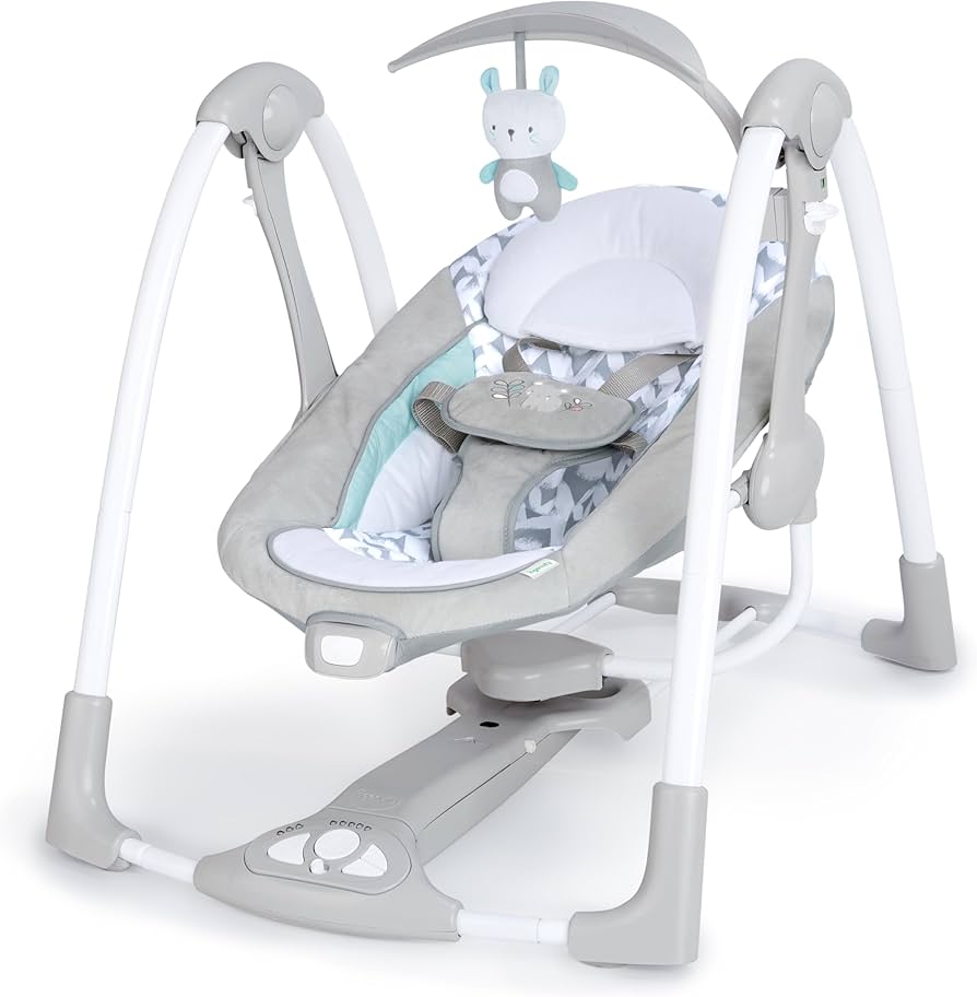 Ingenuity Babyschaukel Elektrike për Foshnja me Muzikë dhe Lëkundje Automatike